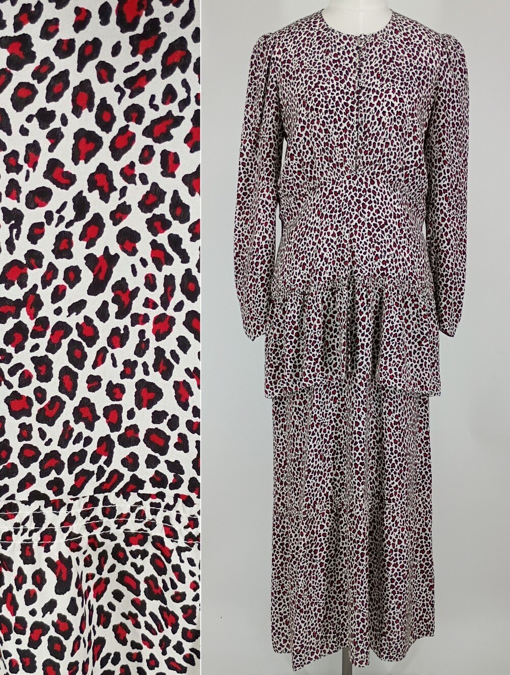 A.L.C. Silk Leopard Print Midi Dress